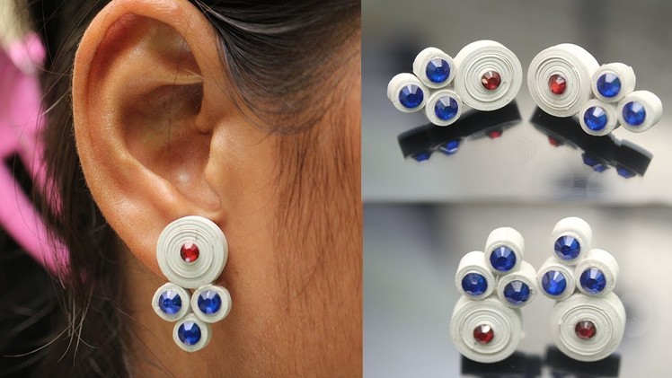 Easy Way To Make Earrings With Quilling Paper | DIY | Refashion Clothes - DIY Crafts