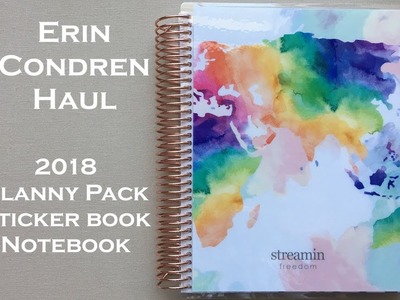 Erin Condren Haul | 2018 |  Planny Pack, Sticker book, & New Paper + $10 OFF link!