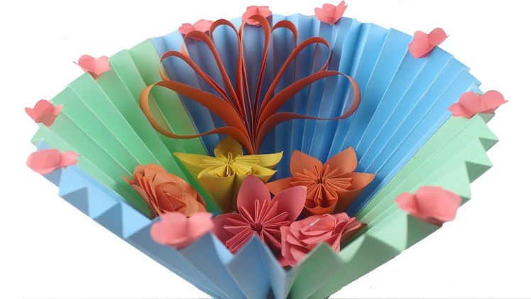 Exceptional Easy DIY Paper Bucket | How to Make easy Flower Gift Origami Basket | Paper Basket Craft