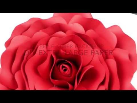 Extra Large Rose Template | DIY Paper Flower Backdrop for Wedding.Events