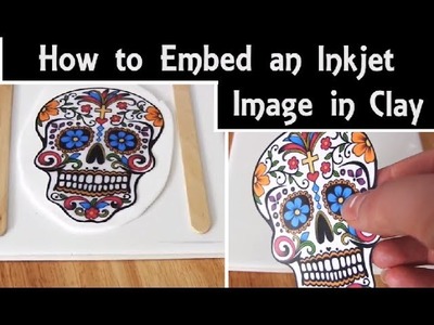 How to Apply an Inkjet Image to Polymer Clay | Embed Your Paper Picture using Liquid Clay | DIY