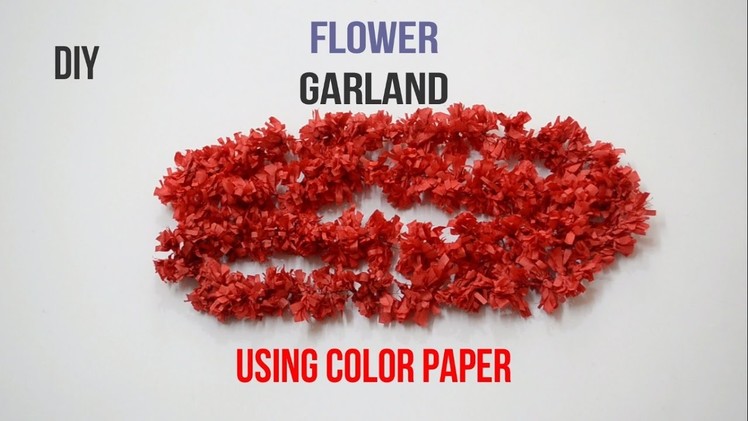 How to make a garland using color paper tutorials || Creative Indian Arts || #28