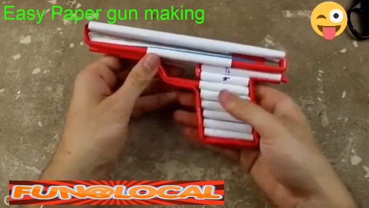 How to make a Paper gun | Kids | Homemade Paper Gun