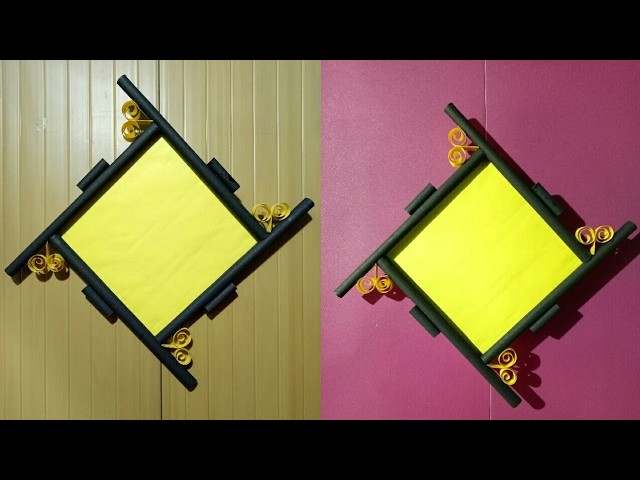 How To Make a Paper Photo Frame | Photo Frame Tutorial. 