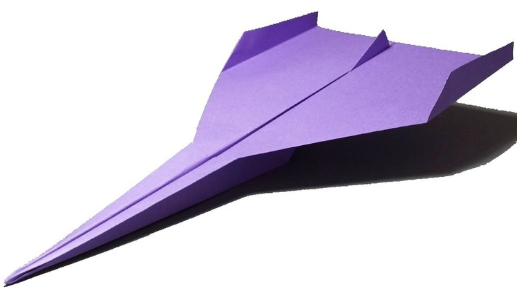 How to make a simple fast paper airplane