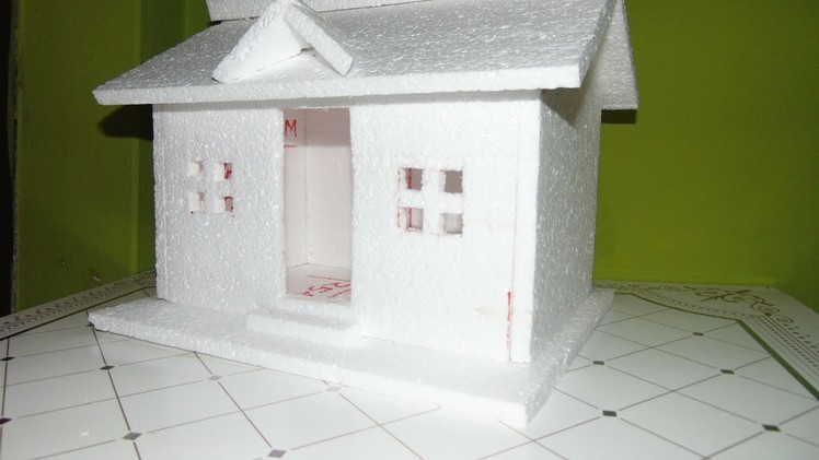 How to Make a Small Thermocol House Model | Easy homemade project for kids