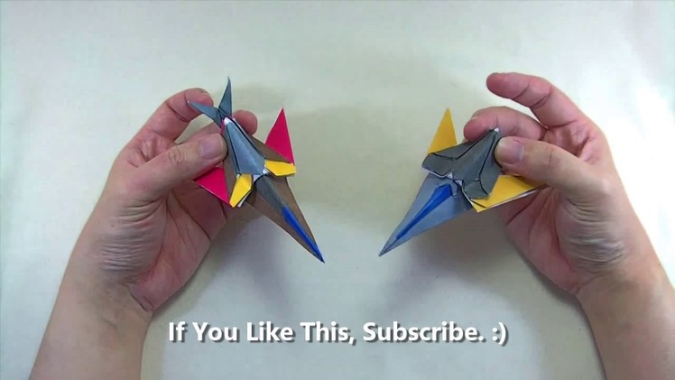 How to make an Origami Transformer Spaceship