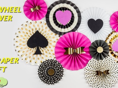 How to Make DIY Paper Rosettes Flowers | Paper Pinwheel