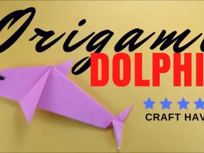How To Make Easy Origami Dolphin - Step by Step Easy Origami Tutorial for Beginners - Paper Dolphin