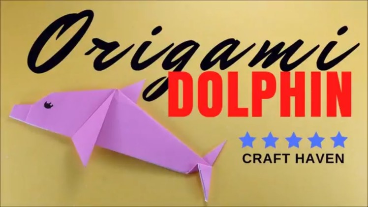How To Make Easy Origami Dolphin - Step by Step Easy Origami Tutorial for Beginners - Paper Dolphin