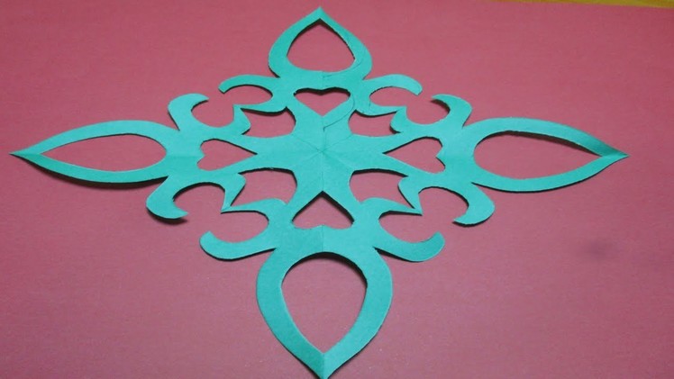 How to make simple and easy paper flower.kirigami  DIY paper cutting craft tutorials step by step.