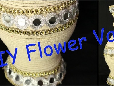 How to turn your old flower vase into new vase in just 10 min I DIY home decor I Creative Diaries