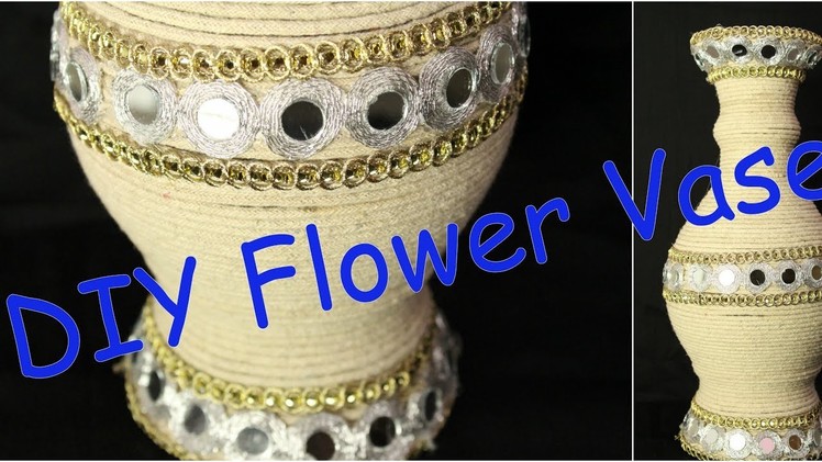 How to turn your old flower vase into new vase in just 10 min I DIY home decor I Creative Diaries