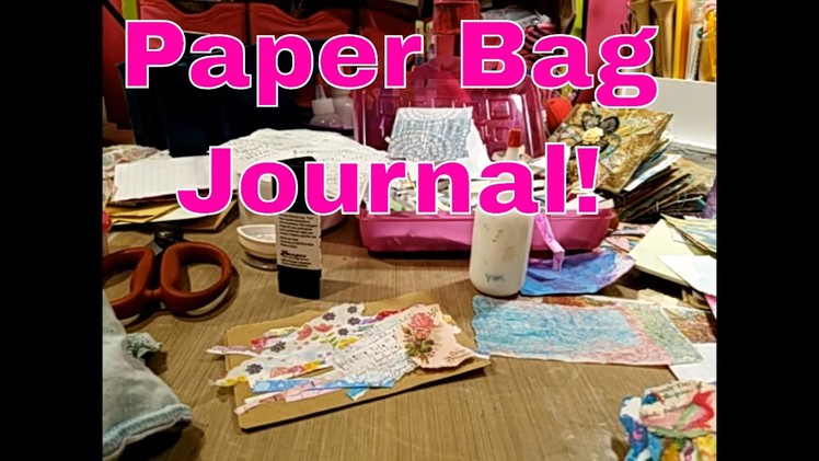 Live Stream - Pajama Party!! Paper Bag Mini Journal! Part 1