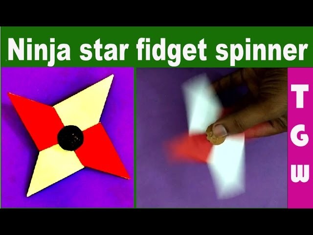 Ninja star fidget spinner with paper | how to make fidget spinner with paper | best fidget toys