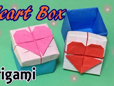 Origami Heart Box with Lid Easy Instruction  | How to Make a Paper Cute Hart Box | DIY