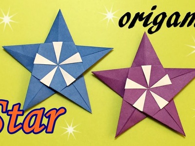 Origami Star Easy for Beginners but Cool | How to Make Paper 5 Pointed Star | Christmas Ornaments