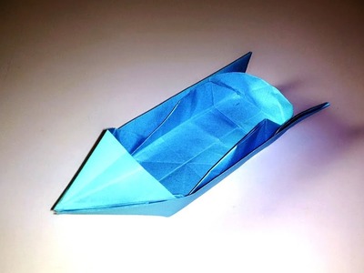 Paper Speed Boat. How to Make a Paper Speed Boat? Origami. By: AB Art & Craft School