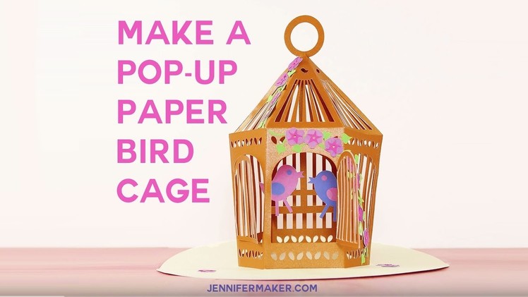 Pop-Up Paper Birdcage Card.Luminary Tutorial
