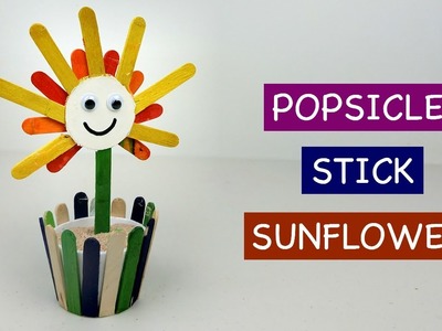 Popsicle Stick Flower DIY | How to - Crafts ideas for kids