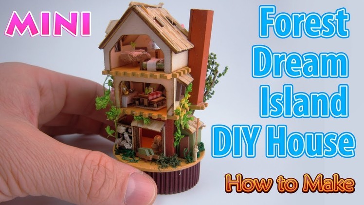 Realistic Miniature Forest Dream Island DIY House | DollHouse | No Polymer Clay!