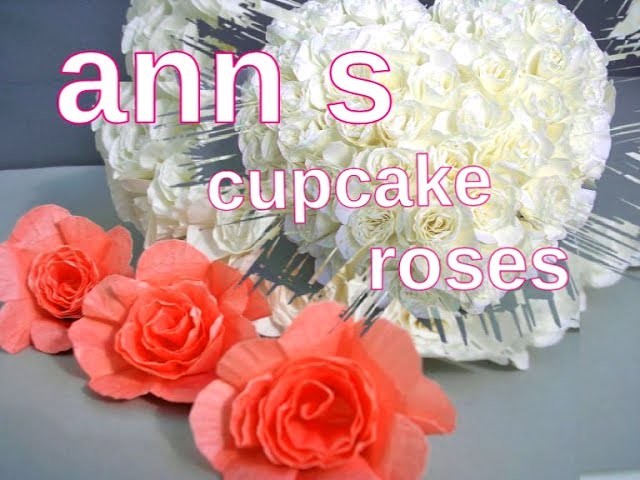 Rosen aus Papier sehr einfach . Roses out of Paper very easy  Tutorial with English instructions