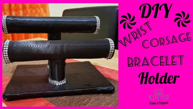Wrist Corsage Holder| DIY Bracelet Holder| Paper Towel Crafts| DIY Jewelry Organizer