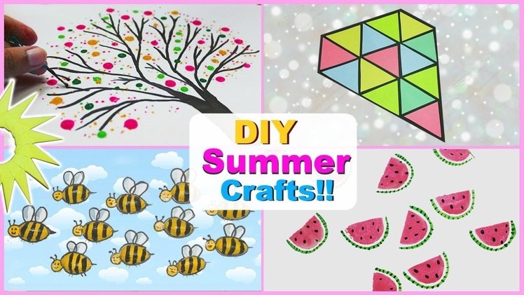5 Minute Awesome Crafts to do when you're BORED! DIY Summer Crafts | Saminspire