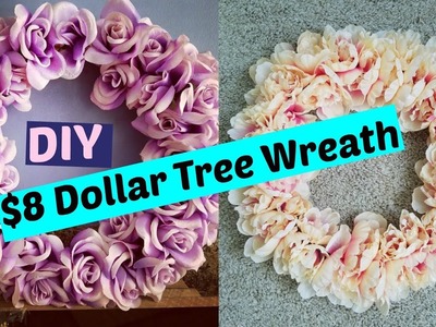 $8 DIY Dollar Tree Wreath