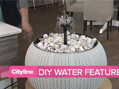 An elegant + soothing DIY water feature