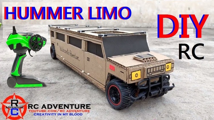 Cardboard Hummer Car || How to Make RC Hummer Limousine || Hummer Limo || DIY Hummer At Home
