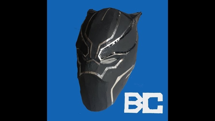 DIY: Black Panther mask part 1-the cardboard build: free templates
