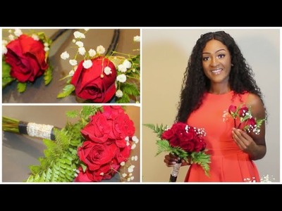 DIY: Bridesmaid's bouquet ???? & Boutonnieres???? using real flowers || Chanelle Novosey