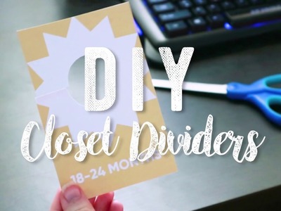 DIY Closet Dividers - Nursery Organization