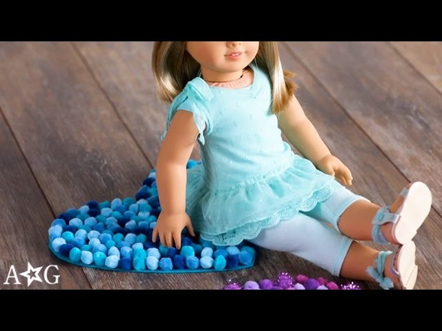 DIY Doll Pom Pom Rug! | OMaG | American Girl