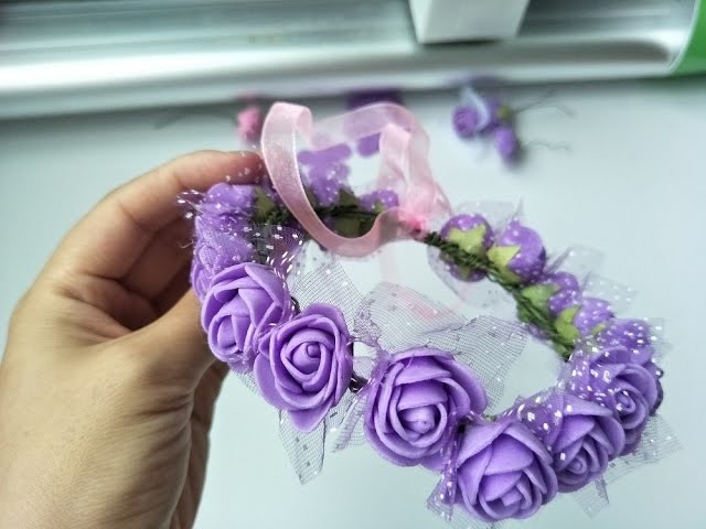 DIY flower crown-skycut camera automatically print and cut cutting plotter