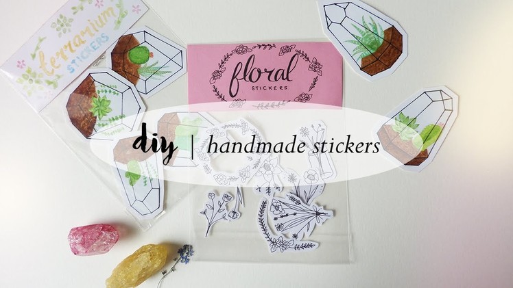 DIY | handmade stickers (for my penpal)