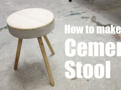 DIY home decor : cement stool  making