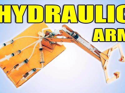 DIY HYDRAULIC Powered ROBOTIC ARM from Cardboard