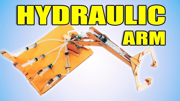 DIY HYDRAULIC Powered ROBOTIC ARM from Cardboard