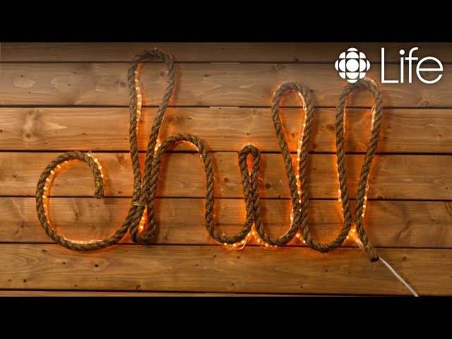 DIY Light-Up Rope Sign for your Cottage or Patio | CBC Life