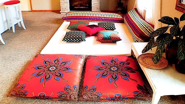 DIY Living Room Decor: Moroccan Inspired Lounge Pad (Tour)