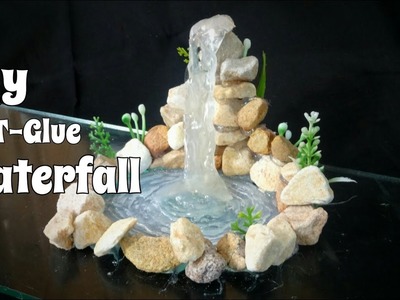 DIY || Mini Waterfall(Using Hot Glue)