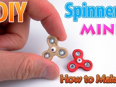 DIY Miniature Spinner fidget without bearings | DollHouse | No Polymer Clay!