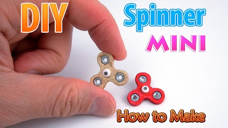 DIY Miniature Spinner fidget without bearings | DollHouse | No Polymer Clay!