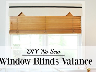 DIY No Sew Window Blinds Valance