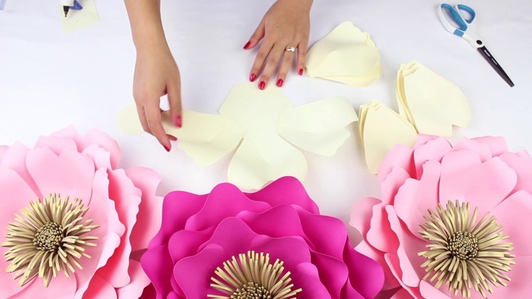 DIY Paper Flower Backdrop | Spring Colors | Template #14 FULL VIDEO