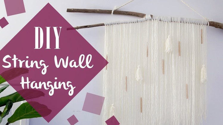 DIY String wall hanging decor