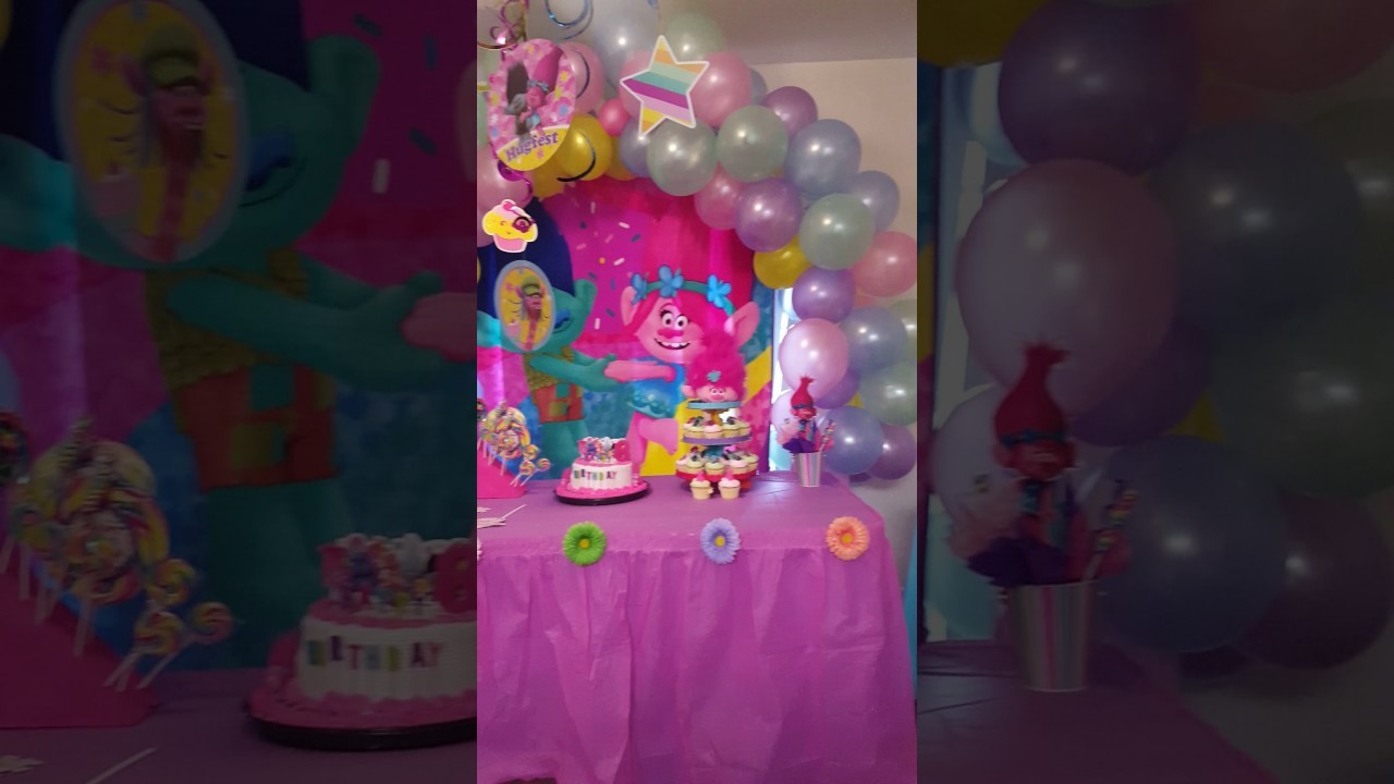 Diy trolls themed birthday party