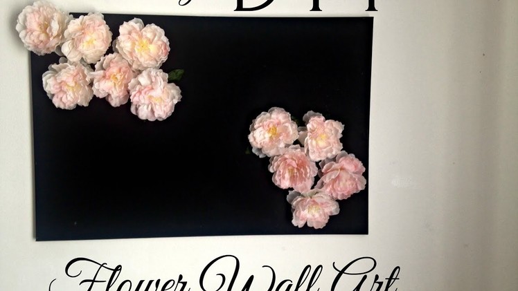 DIY Wall Decor (EASY) | Decorating Ideas for Teens Room.Girls Room etc. | Flower Wall Art